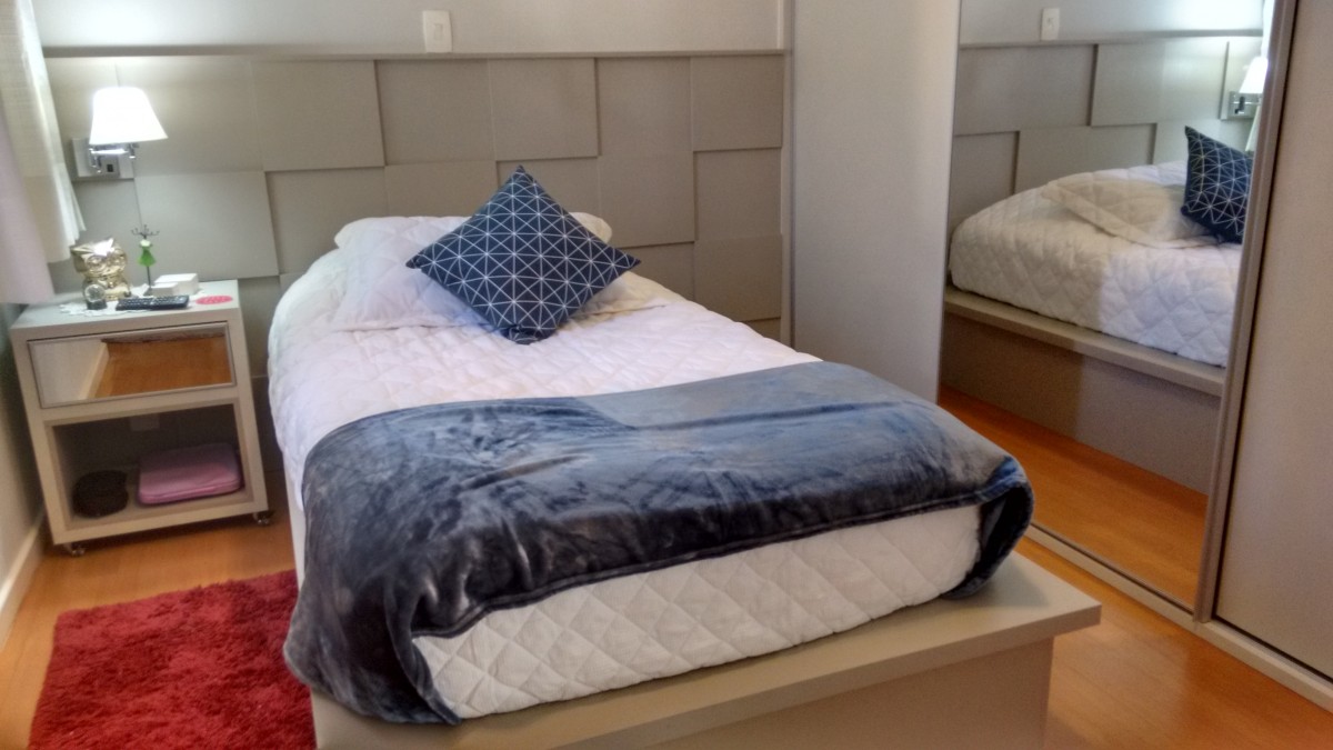 Dormitório nos padrões Chamois e Argila